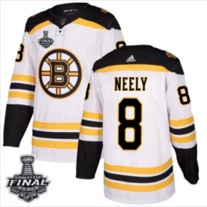 Bruins #8 Cam Neely Weiß 2019 Stanley Cup Final Stitched